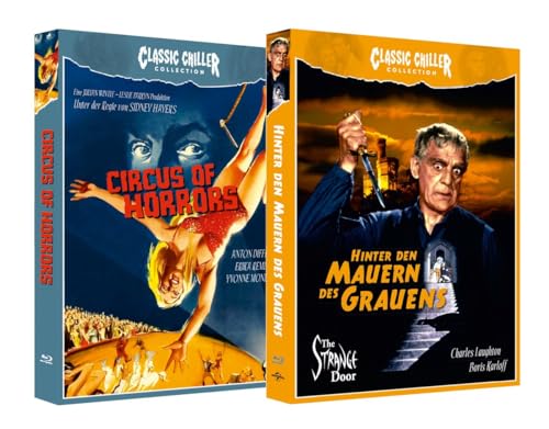 CIRCUS OF HORRORS / HINTER DEN MAUERN DES GRAUENS - CLASSIC CHILLER COLLECTION BUNDLE # 1 - Limited Edtion (+Soundtrack-CD) (+ Hörspiel-CD) [Blu-ray]