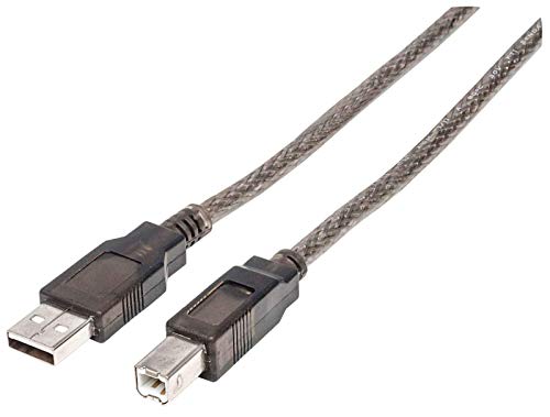 Manhattan 152389 Hi-Speed USB 2.0 aktives Anschlusskabel (A-Stecker auf B-Stecker) 15m schwarz