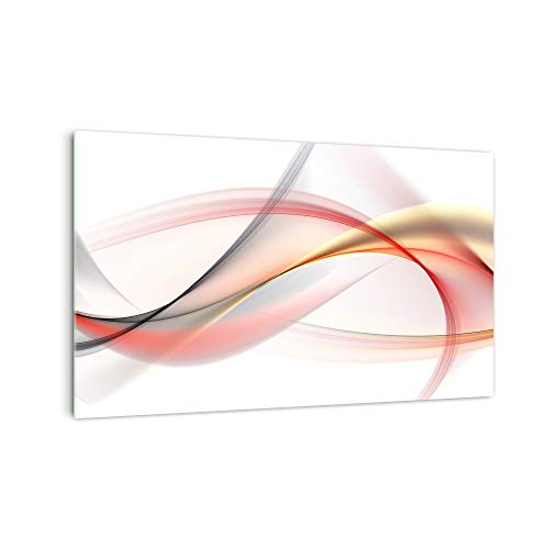 DekoGlas Küchenrückwand 'Abstrakte Kurven' in div. Größen, Glas-Rückwand, Wandpaneele, Spritzschutz & Fliesenspiegel