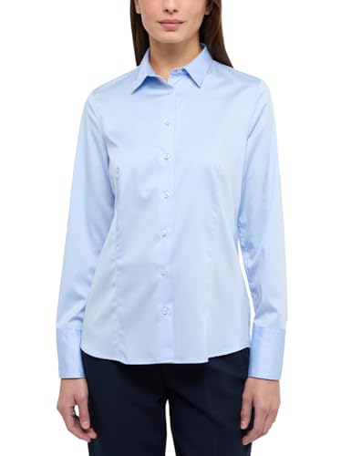 eterna Langarm Bluse Modern Classic Stretch unifarben