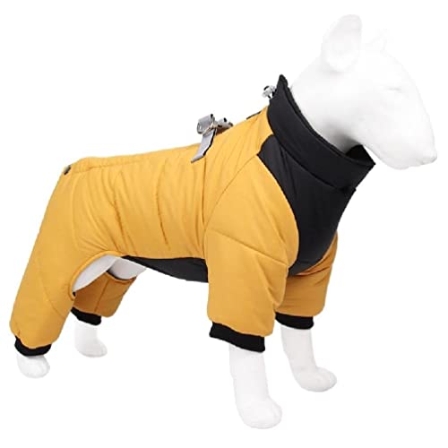 YIAGXIVG Winter-Hundemantel, reflektierender Riemen, winddicht, Hundemantel, Overall, Hundejacke, Welpen-Outfit, einfach zu tragen