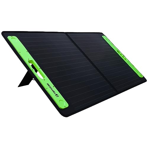 TP-solar 100W 19V Faltbares Solar Ladegerät Tragbar Solarpanel mit Dual 5V USB+19V DC Ausgang für Powerstation iPhone Huawei, 12V Batterie für Boote RV Auto