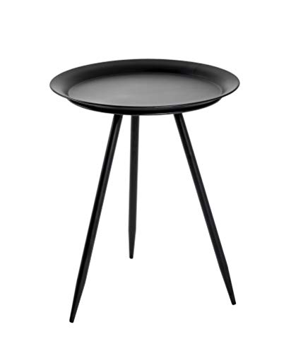HAKU Möbel Beistelltisch, Metall, schwarz, 38 x 38 x 47 cm