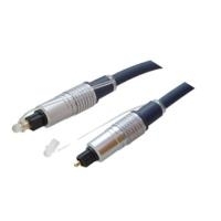 Shiverpeaks BASIC-S - Digitales Audio-Kabel (optisch) - SPDIF - TOSLINK Stecker zu TOSLINK Stecker - 1 m - Glasfaser - Blau - geformt