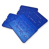 ToCi XXL Kühlakku 4er Set | Freezeboard (32x25 cm) mit je 800 ml |4 Blaue Kühlelemente Iceakku für die Kühltasche Kühlbox Eisbox