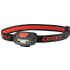 COAST FL13 - LED-Stirnleuchte FL13, 250 lm, schwarz / rot, IPX4, 2x AAA
