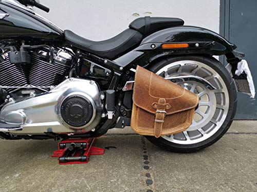 Satteltasche Harley Davidson Odin Lightbrown Hellbraun HD Schwingentasche Seitentasche Saddle Bag ORLETANOS Leder Tasche