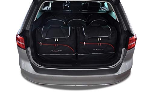 KJUST Dedizierte Reisetaschen 5 STK kompatibel mit VW Passat Variant B8 2014 -