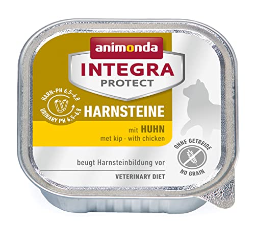 animonda Integra Protect Harnsteine, Spezial-Katzenfutter, Nassfutter zur Vorbeugung eines Harnweginfekts, mit Huhn, 16 x 100g