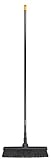 Fiskars Solid Allzweckbesen mit PowerClean-Borsten, Länge: 1,7 m, L, Schwarz/Orange, 1025926