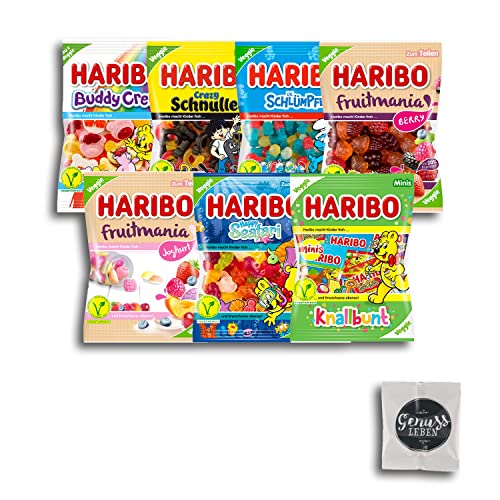 3kg Veggie Mix von Haribo mit gratis Fruchtgummi von Genussleben