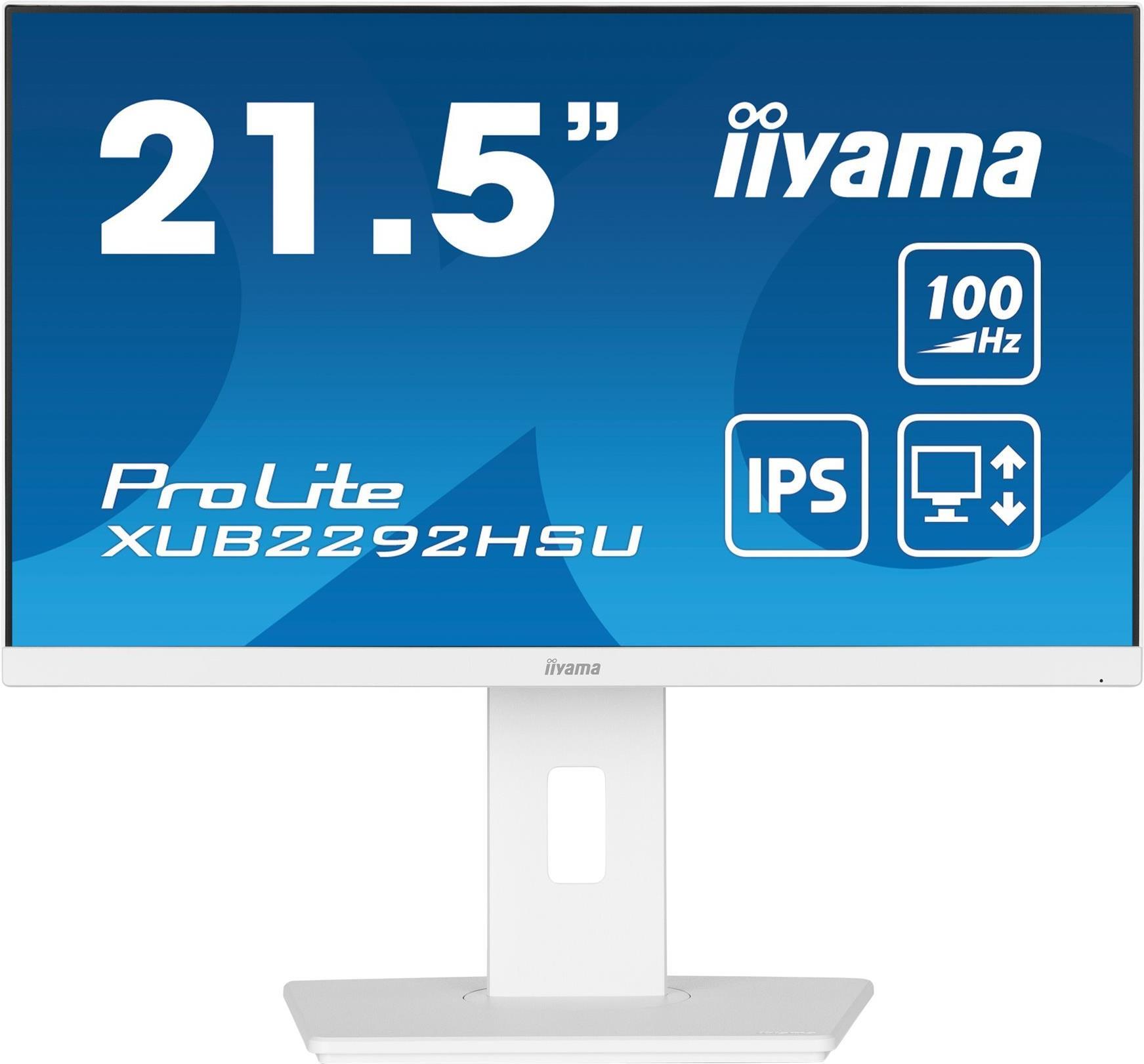 iiyama ProLite XUB2294HSU-W2 54,5cm (21,5) FHD VA Monitor HDMI/DP/USB [Energieklasse D] (XUB2292HSU-W6)