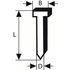 Bosch Accessories Senkkopf-Stift SK50 45G, 1,2 mm, 45 mm, verzinkt 5000 St. 2608200517