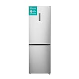 Hisense RB390N4BCC Kühl- Gefrierkombination Total No Frost, Inox, C-Klasse, 185 cm hoch