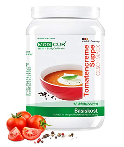 BCM Modicur Basis Tomatencreme Suppe 1 Dose à 540g (12 Portionen/Eiweißshake/BCM BodyCellMass)