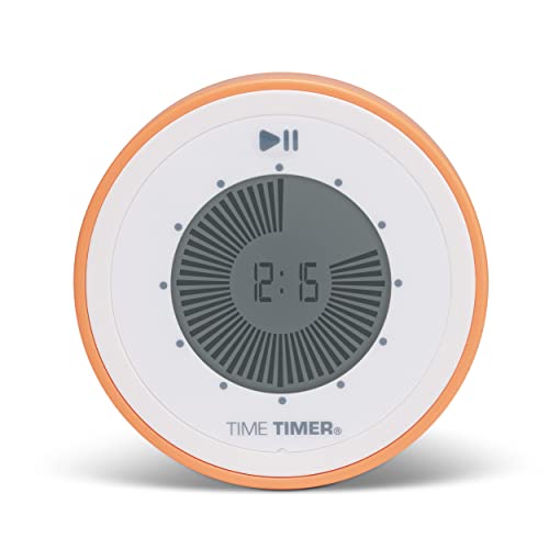 Time Timer Twist 90-Minuten-Digital-Countdown-Uhr – für das Lernen im Klassenzimmer für Kinder, Lernwerkzeug für die Heimschule, Schreibtischuhr für Lehrer, Übungs- und Küchentimer (Dreamsicle Orange)