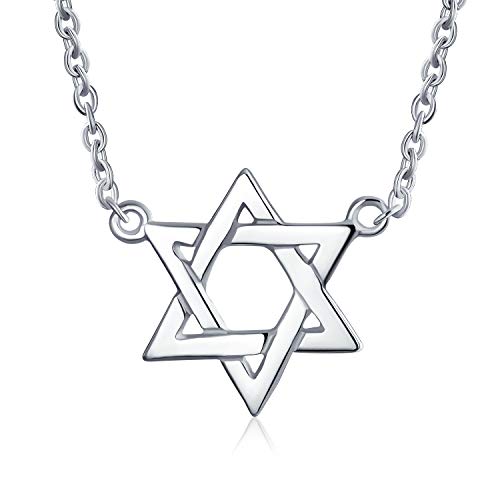 Verflochten Magen Jüdischen Chanukka Menorah Stern Of David Anhänger Station Halskette Für Frauen Für Teen 925 Sterling Silber