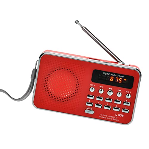 Docooler L-938 Mini-FM-Radio Digital Portable 3W Stereo-Lautsprecher MP3-Audio-Player High Fidelity Sound Qualität w / 1,5-Zoll-Display-Bildschirm Unterstützung