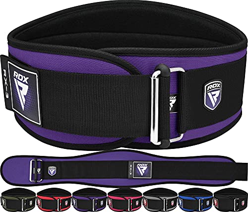 RDX 6” Gewichthebergürtel, Auto-Lock Trainingsgürtel, Krafttraining Powerlifting Fitness Bodybuilding Gürtel, Gewichtheben Gepolstert Gym Weight Lifting Belt, Männer Damen Kreuzheben Workout