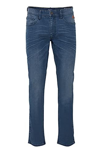 BLEND Taifun Herren Jeans Hose Denim Aus Stretch-Material Slim Fit, Größe:W34/34, Farbe:Denim Black (76204)