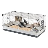 Ferplast - Meerschweinchen Käfig - Hasenkäfig - Kaninchenkäfig - Häuschen und Zubehör Inklusive - Viel Platz für Kaninchen - Öffnenden & Modular - 122 x 60 x h 50 cm - Krolik, 120