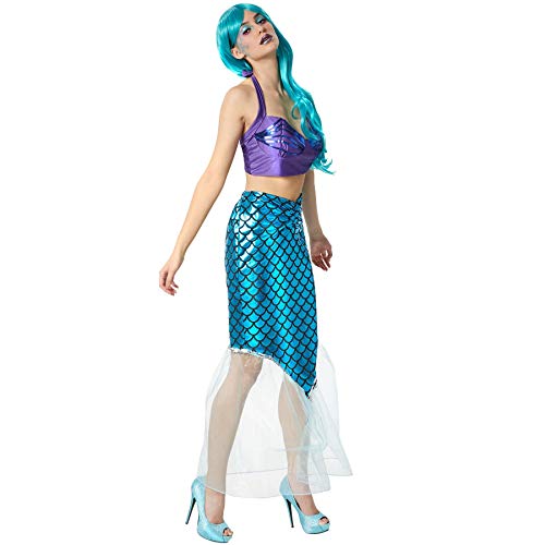 dressforfun 900628 Damen Meerjungfrau Kostüm, sexy Kleid für Karneval Fasching Party - Diverse Größen - (XXL | Nr. 303153)