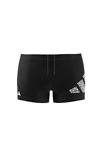 adidas Herren Branded Boxer Wettkampf-Schwimmanzug, schwarz/weiß, L