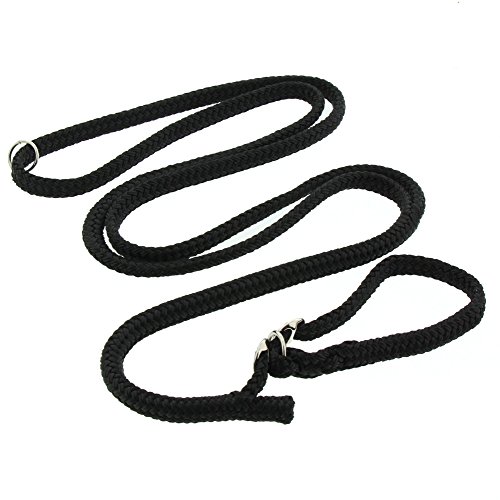 Dinoleine Retrieverleine, Längenverstellbar, Inkl. Standard Messing-Karabiner, Polyester, Maße: 130-220 cm, Schwarz, 251102