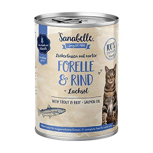Sanabelle mit Forelle & Rind | 6 x 400g Katzenfutter nass