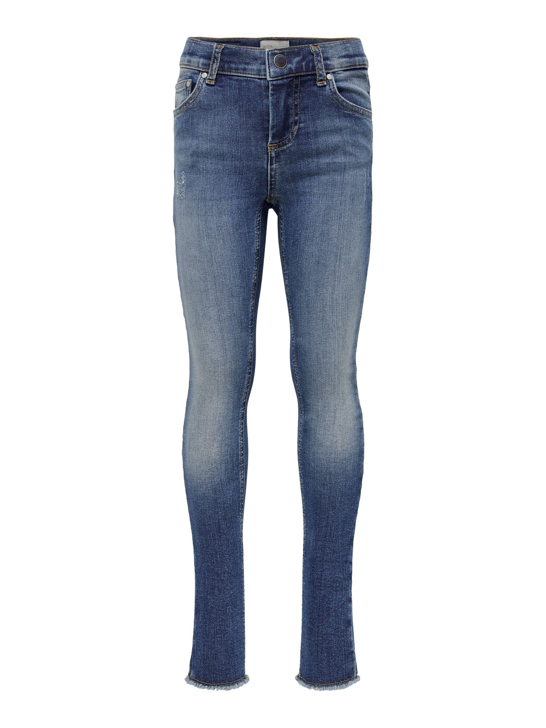 KIDS ONLY Mädchen Konblush Skinny Raw 1303 Jeans, Blue Denim, 152 EU
