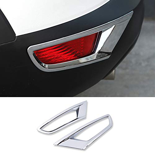 JIERS Für Mazda CX3 CX 3 2016-2018, ABS Chrom Nebelscheinwerferabdeckung vorne/hinten Verkleidungen Heck Heckstoßstange Nebelscheinwerfer Lampenleiste