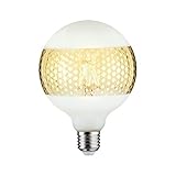 Paulmann 28770 LED Lampe G125 Globe 4,5W dimmbar Leuchtmittel Ringspiegel Gold effizientes Licht Glas Goldlicht 2600 K E27