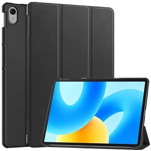 Dreifach klappbarer Ständer, magnetische Smart-Shell, geeignet for Huawei MatePad 11,5 Zoll 2023 BTK-W09 Tablet-Hülle (Color : Black, Size : for MatePad 11.5 2023)