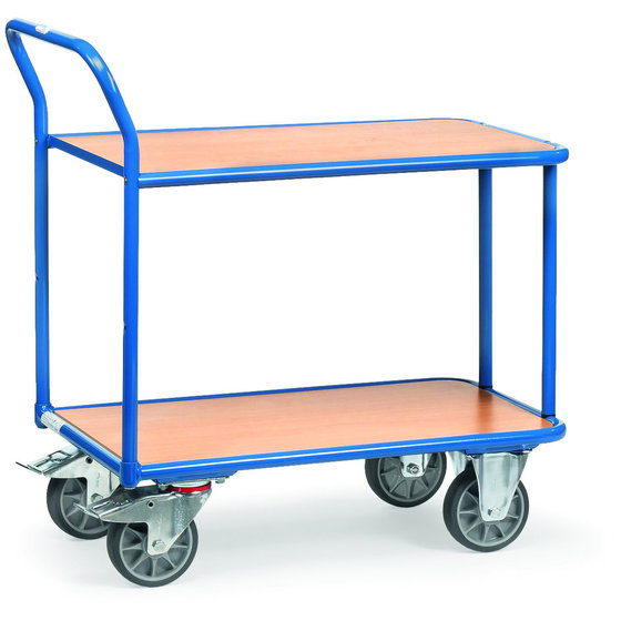 fetra® - Tischwagen 2602, 2 Ebenen, Tragkraft 400kg