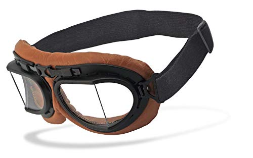 Helly® - No.1 Bikereyes® | UV400 Schutzfilter, HLT® Kunststoff-Sicherheitsglas nach DIN EN 166 | Motorradbrille | Brillengestell: schwarz, braun matt, Brille: rb-2