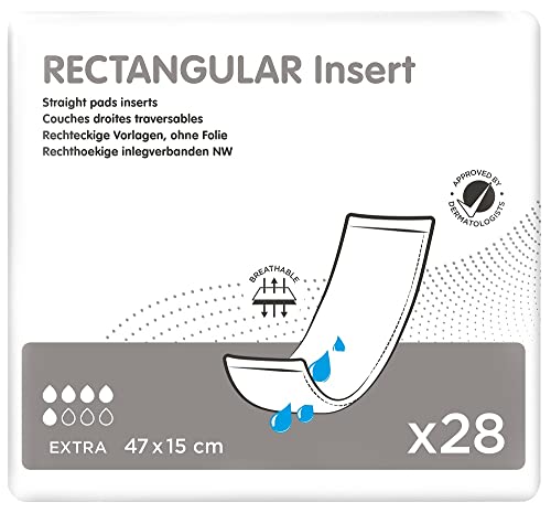 Rectangular Insert Extra without Strip (47 x 15 cm) - saugfähige Einlage bei leichter Inkontinenz