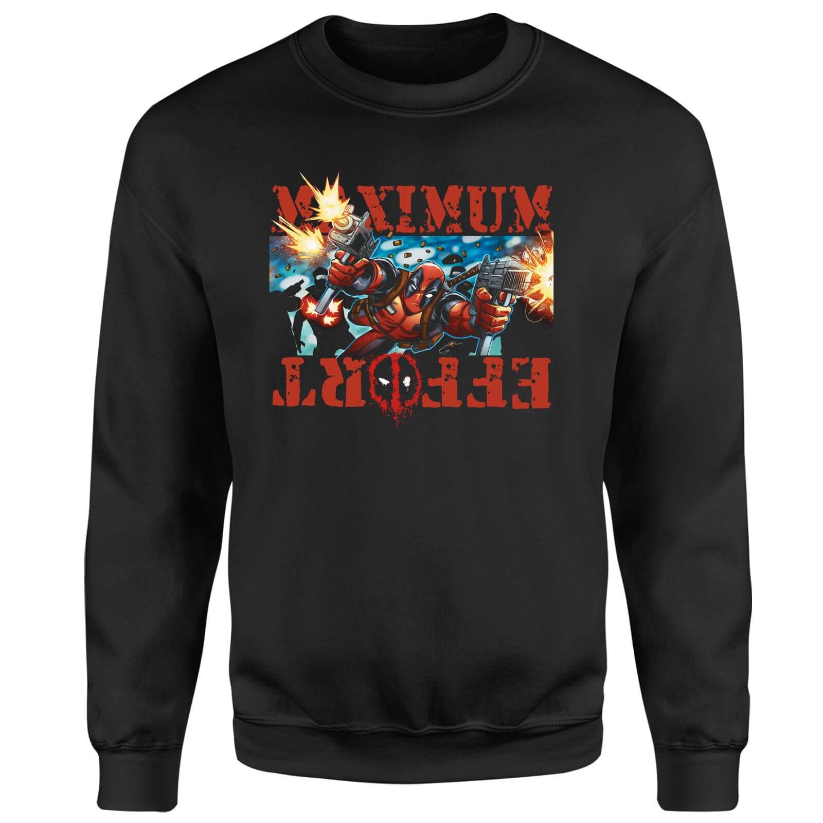 Marvel Deadpool Maximum Effort Sweatshirt - Schwarz - XXL - Schwarz 4