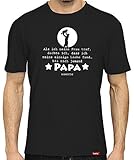 HARIZ Herren T-Shirt Papa Collection 36 Designs Wählbar Schwarz Vatertag Weihnachten Männer Geschenk Karte Urkunde Papa12 Bis Mich Jemand Papa Nannte 3XL