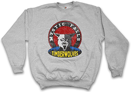 Urban Backwoods Mystic Falls Timberwolves Sweatshirt Pullover Grau Größe 3XL