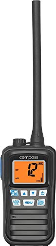 Compass CX-200 Handfunkgerät für Seefunk I IPX7 wasserdicht und schwimmfähig I 1/3W Sendeleistung I AAA-Batteriebetrieb I Kompakt & Mobil