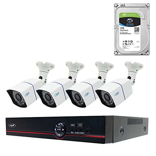 AHD Videoüberwachungskit PNI House PTZ1500 5MP - DVR und 4 Außenkameras und HDD 1TB enthalten