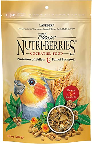 Lafeber's Classic Nutri-Berries Nutritional Cockatiel Bird Food 10-Ounces