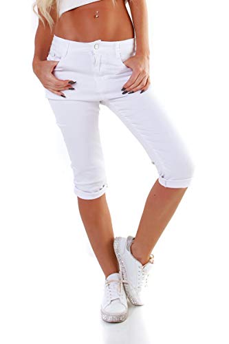 OSAB-Fashion 311036 Damen Caprihose Capri Hose Sommer Pants 3/4Hose Slimfit auch Übergrößen
