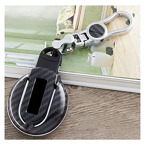 ZLLD Autoschlüssel Schlüssel Hülle Schlüsselanhänger Tragbare Auto Key Case Cover Bag Kohlefaser ABS Für Mini Cooper Clubman Countryman F56 F55 F54 Auto Schlüssel