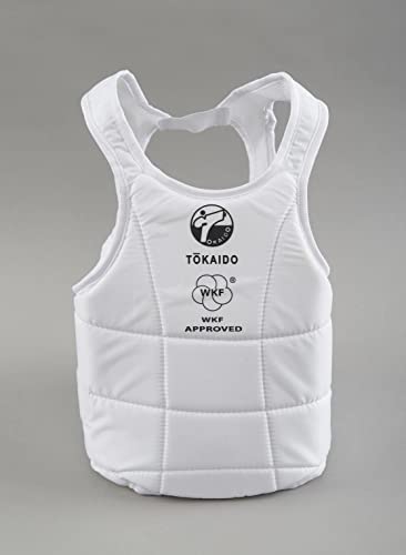 Tokaido Unisex-Erwachsene Schutzlatzhose für Herren Wkf XS Karate-Schutz, weiß