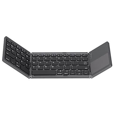 -Tastatur, Akku nur für Zwei Stunden Faltbares Design Falttastatur für IOS/Windows/Android-Betriebssysteme(schwarz)