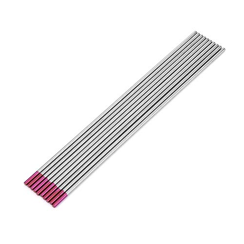 10stk WIG-Schweißen Elektroden Composite Wolfram 2,4 × 150 mm (WES Purple) 10-400A