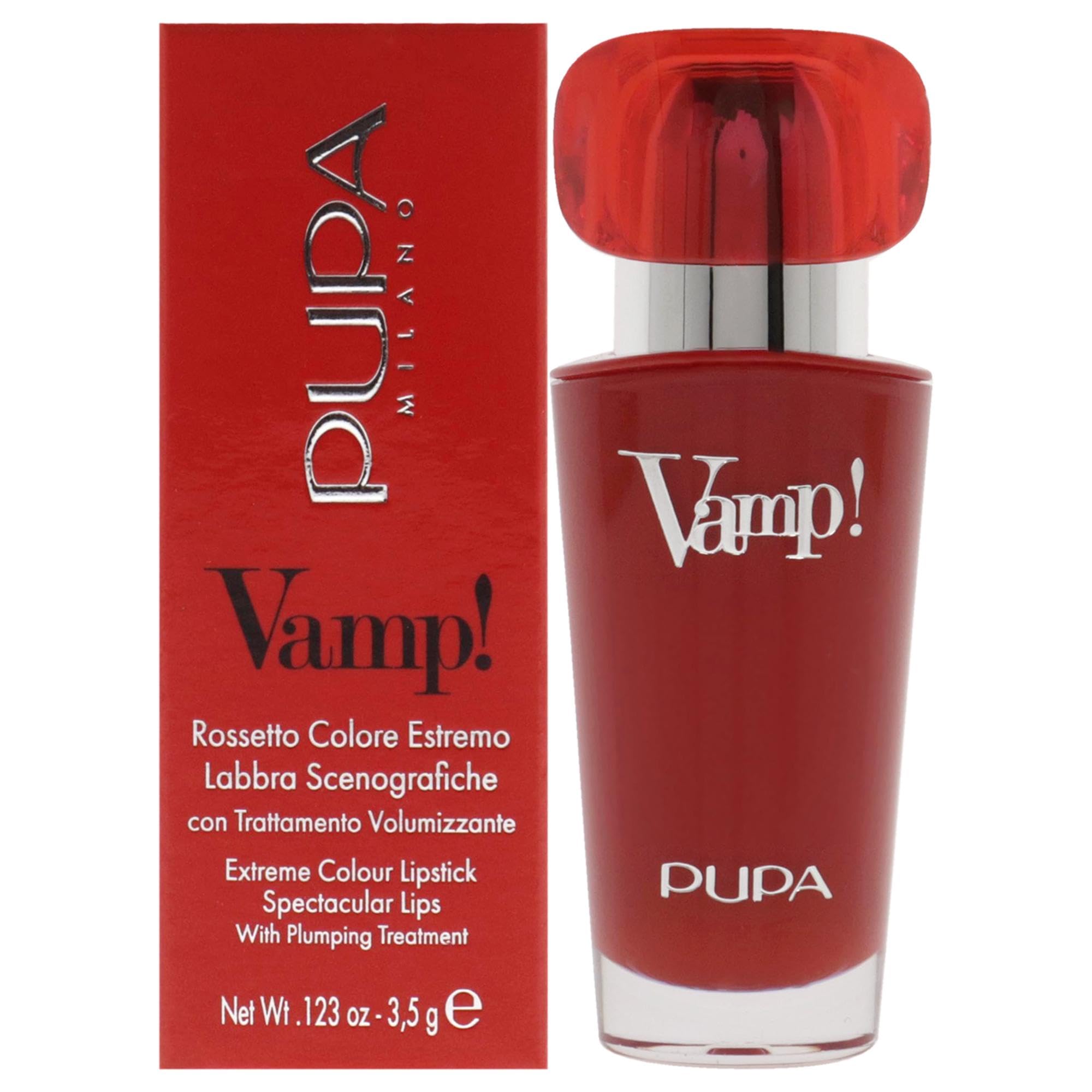 Pupa Milano Vamp! Extreme Color Lippenstift mit Plumping Treatment - 205 Iconic Nude für Frauen 3,5g Lippenstift