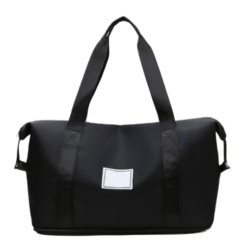 Gymbag One-Shoulder-Nass- Und Trockentrennung, Sporttasche, Reisetasche, Reisetasche, Aufgegebenes Gepäck, Langlebig Sports Bag (Color : Black, Size : 45 * 20 * 26cm)