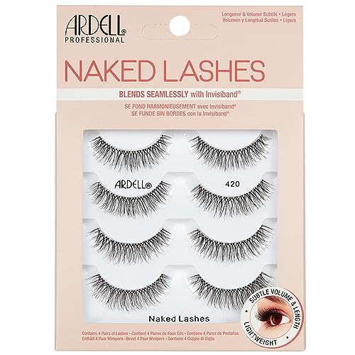 Ardell Naked Lashes Multipack - 4 Paar künstliche Wimpern (Style 420)